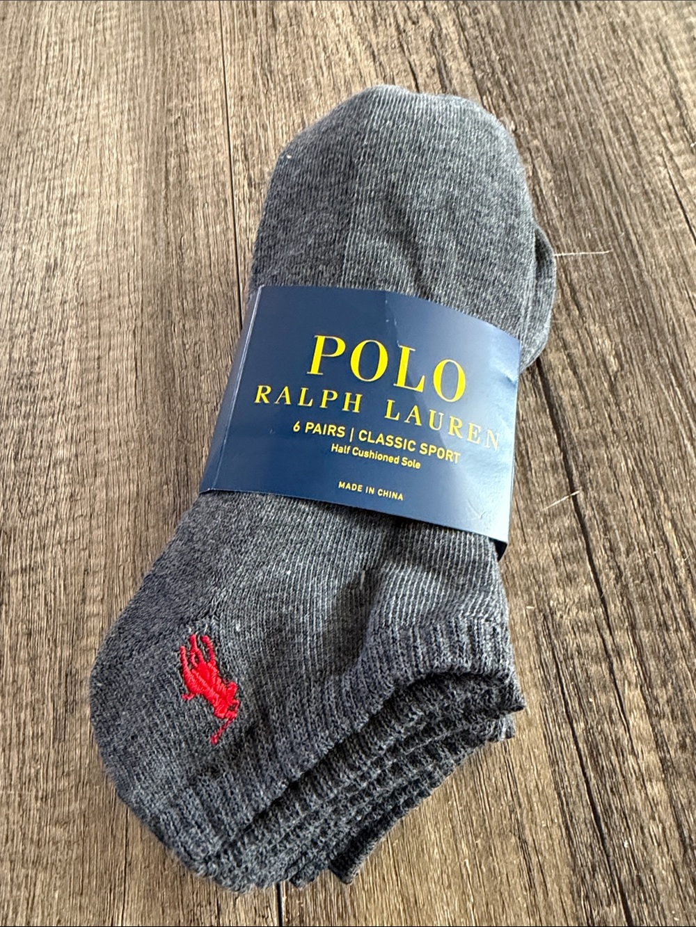 Polo by Ralph Lauren No Show Socks 6 Pairs